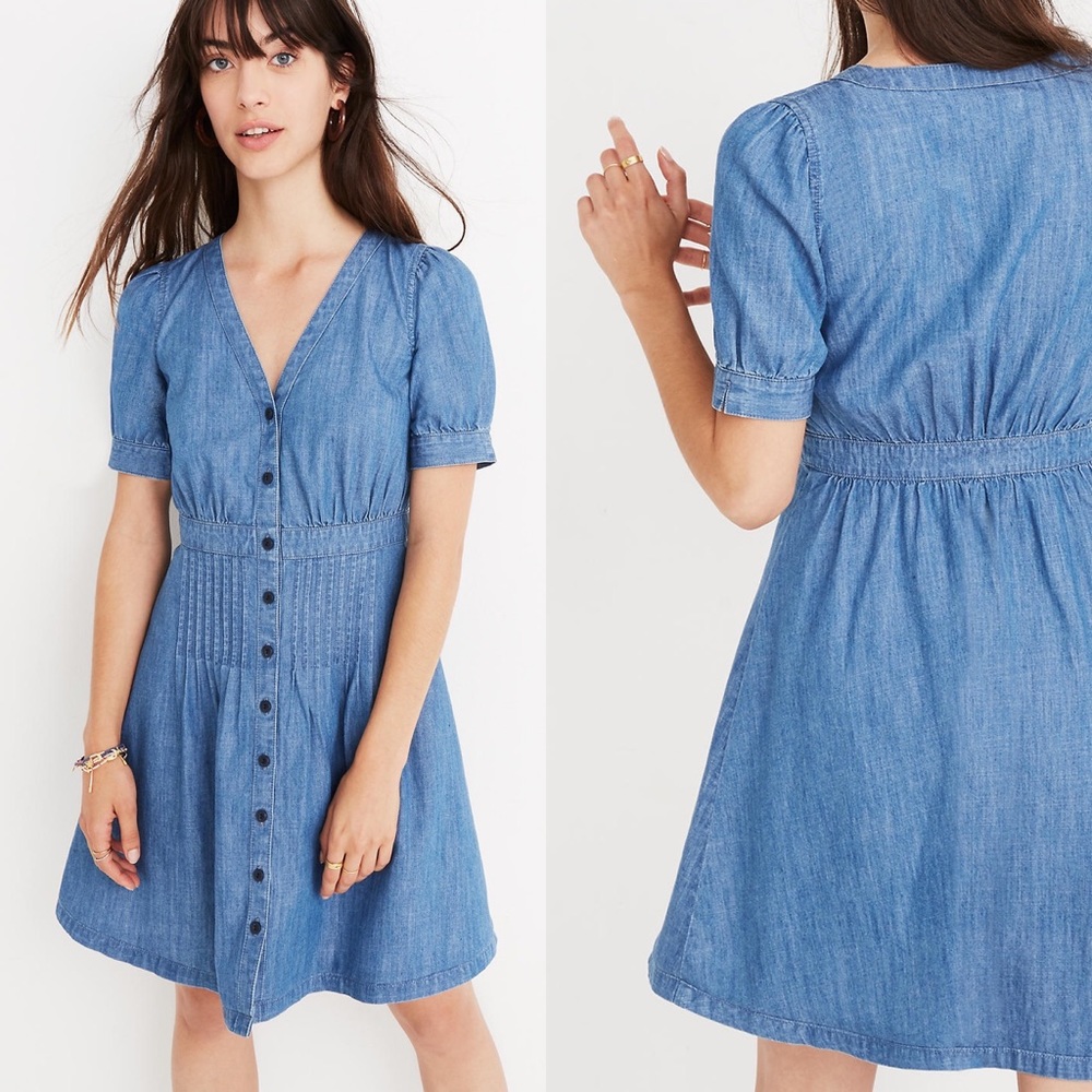 NWT Madewell Denim Chambray Daylilly Dress
